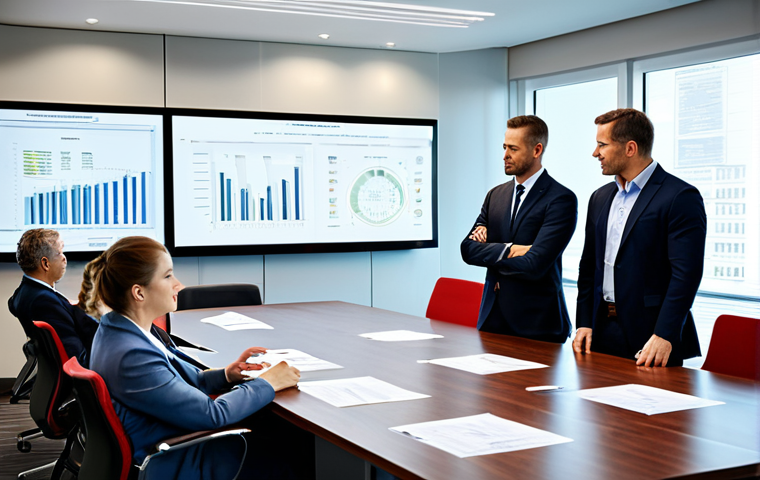 A diverse team of professional engineers and architects, fully clothed in professional business attire, reviewing high-quality architectural material samples in a pristine, modern corporate boardroom. On the table are official certification documents and technical specifications. A large display screen in the background shows data visualizations of quality assurance metrics and international standards compliance. The atmosphere conveys trust, precision, and verified excellence. Perfect anatomy, correct proportions, natural pose, well-formed hands, proper finger count, natural body proportions, safe for work, appropriate content, fully clothed, professional, modest clothing, family-friendly, high resolution, professional photography, studio lighting.