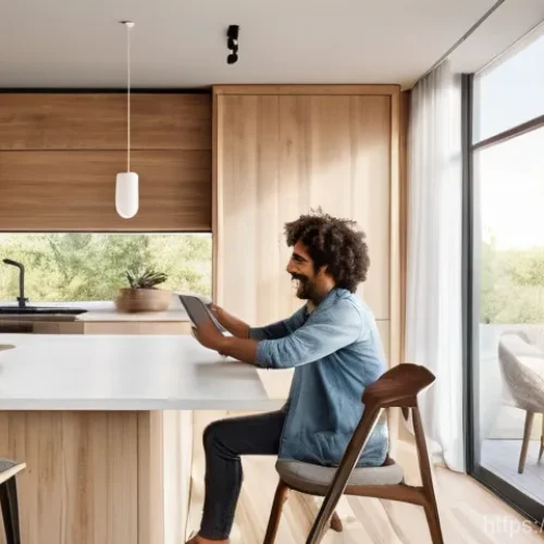 Home 18 건축자재 마케팅과 경쟁사 분석 - **Prompt 1: Modern Home Transformation with B2C Focus and Emotional Appeal**
"A vibrant, sunlit ...